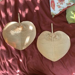 Boho Rattan Wall Baskets/Fans